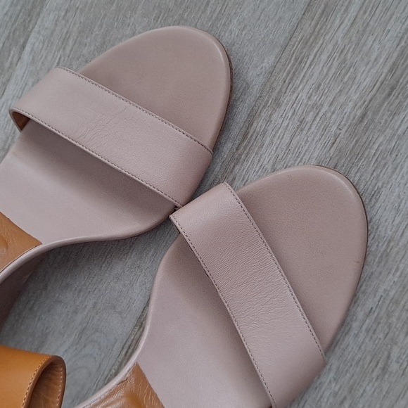 Chloe velcro ankle strap wedge sandals - Picture 4 of 16